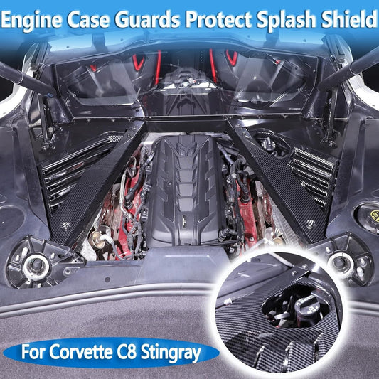 Carbon Fiber GM Style Engine Bay Panel Cover For 2020-2024 for Corvette C8
