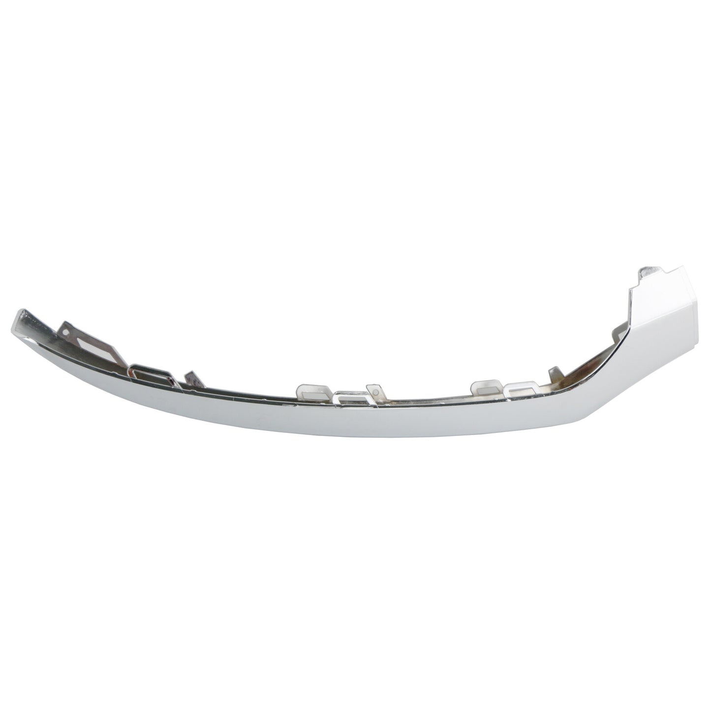 The lower lip trim on the front right bumper is suitable for 2015-2018 for Mercedes-Benz W205, C300, and C350 models.