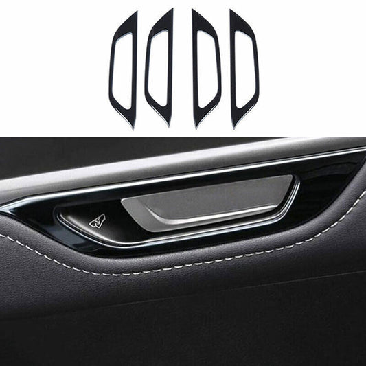 Black Titanium Inner Door Handle Frame Molding Trim for Lexus NX250 350 2022-23
