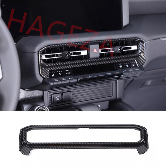 Carbon Fiber ABS Center Air Vent Outlet Trim For Toyot@ for Land Cruiser LC250 2024+