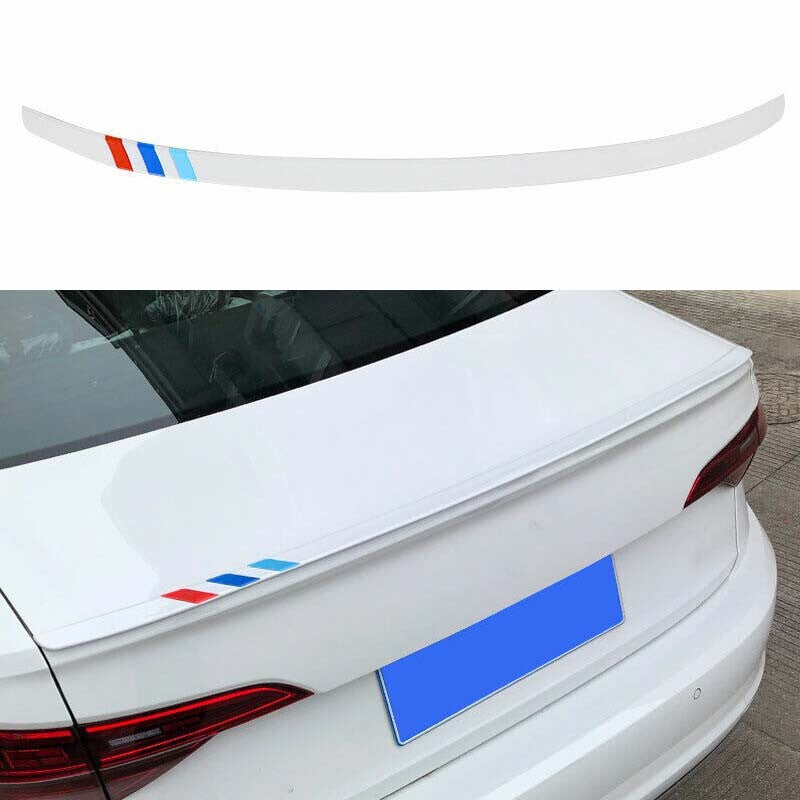 19-23 Rear Boot Spoiler Wing Flap for Volkswagen for Jetta Mk7 ABS White 1PCS