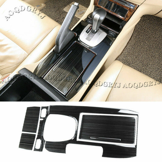 Black Titanium Gear Shift Panel Trim Covers Fit for Honda Accord Sedan 2008-2012