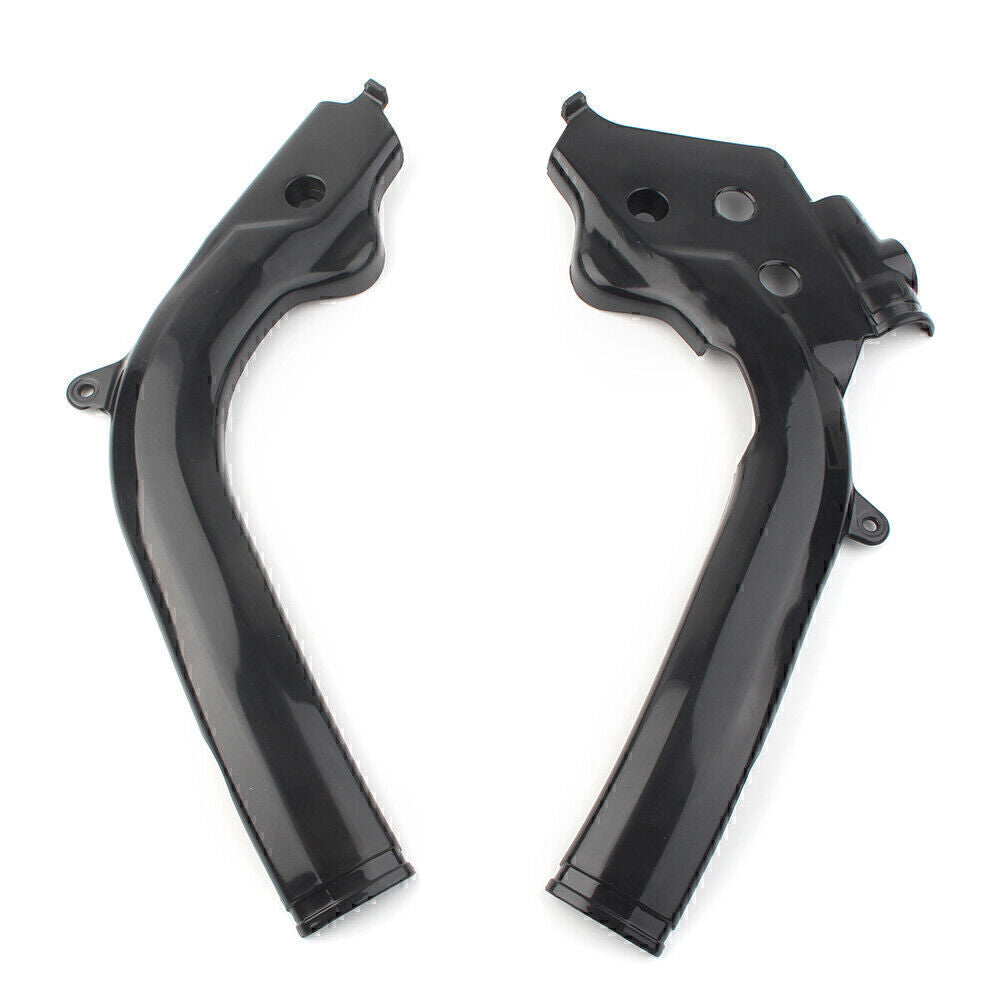 Black Plastic Frame Guards Protectors For Husqvarna SX SXF EXC 125 250 350 450