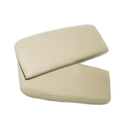 2X Leather Console Lid Armrest Cover Skin for Acura RL 2005-10 Trim Beige Tan