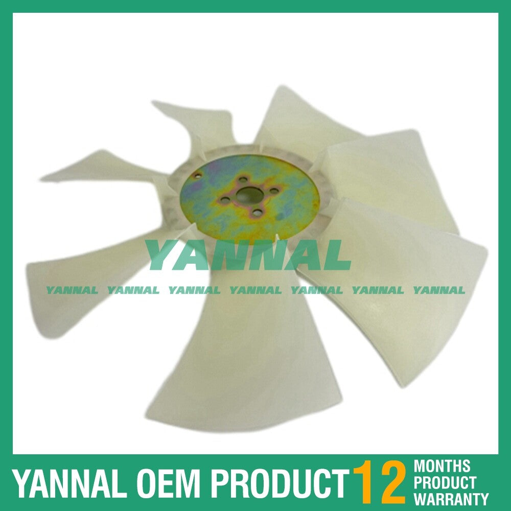 Fan blades with 7 blades and 4 holes are suitable for Yanmar 4TNV94L excavator diesel engines.