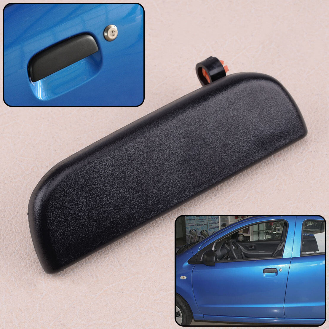 Front left outer door handle fits for Suzuki Alto. Comes with for Jimny . 09-13 Brand New.