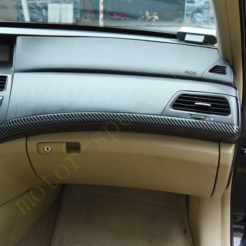 for Honda Accord 8th 2008-2012 Carbon Style Middle Console Dashboard Strip Trims