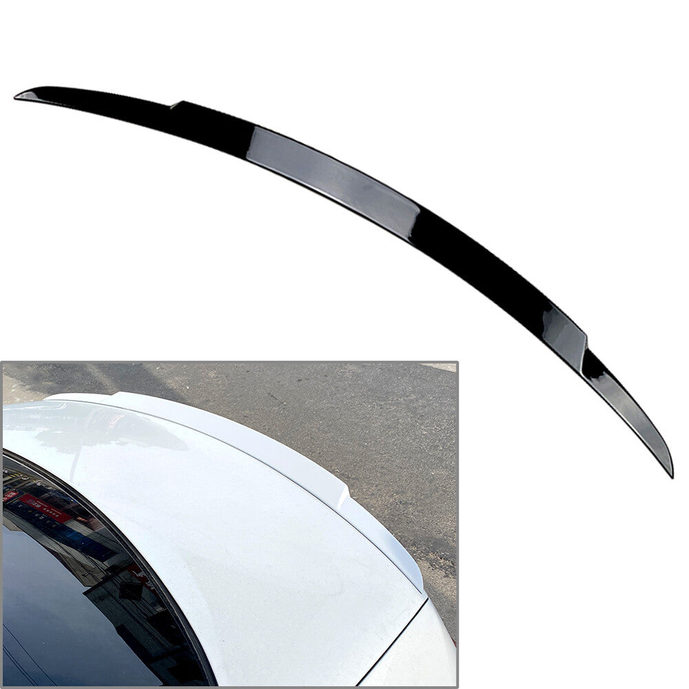 Rear Trunk Spoiler Lip Wing Black for Mercedes-Benz E Class W213 Sedan 2016-2019