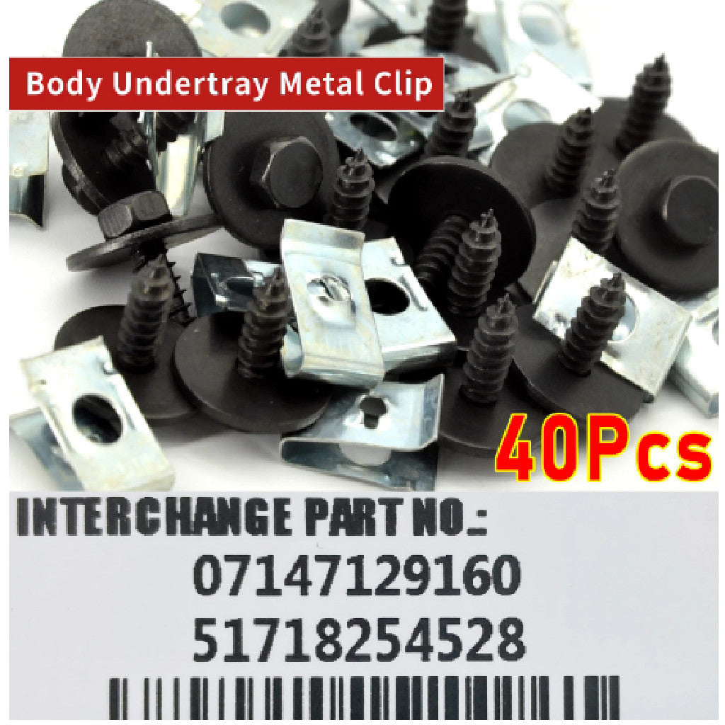 40x Teile Unterfahrschutz Unterboden Motorschutz Einbausatz Clip für for BMW 3er E46