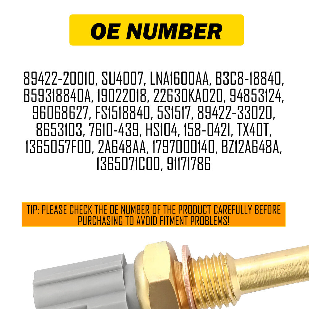 Engine coolant temperature sensor temperature transmitter suitable for Lexus SC300 SC400 SC430