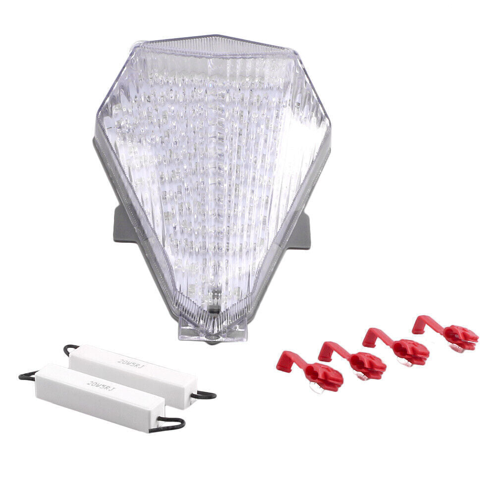 Motorcycle Rear Brake Tail Light Turn Signals for YAMAHA YZF R6 2006 2007 Clear