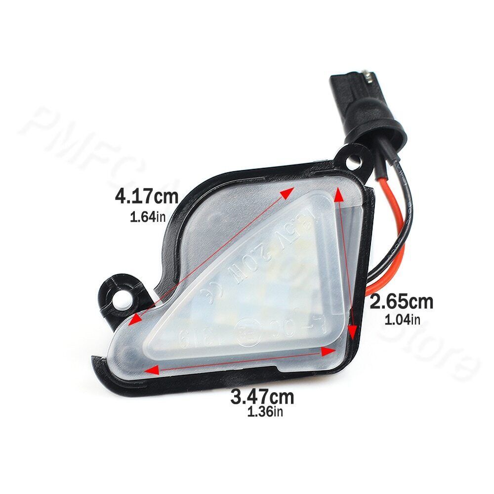 A pair of LED side mirror lights/pudge lights for Skoda Octavia Mk3 5E 2012-2017.