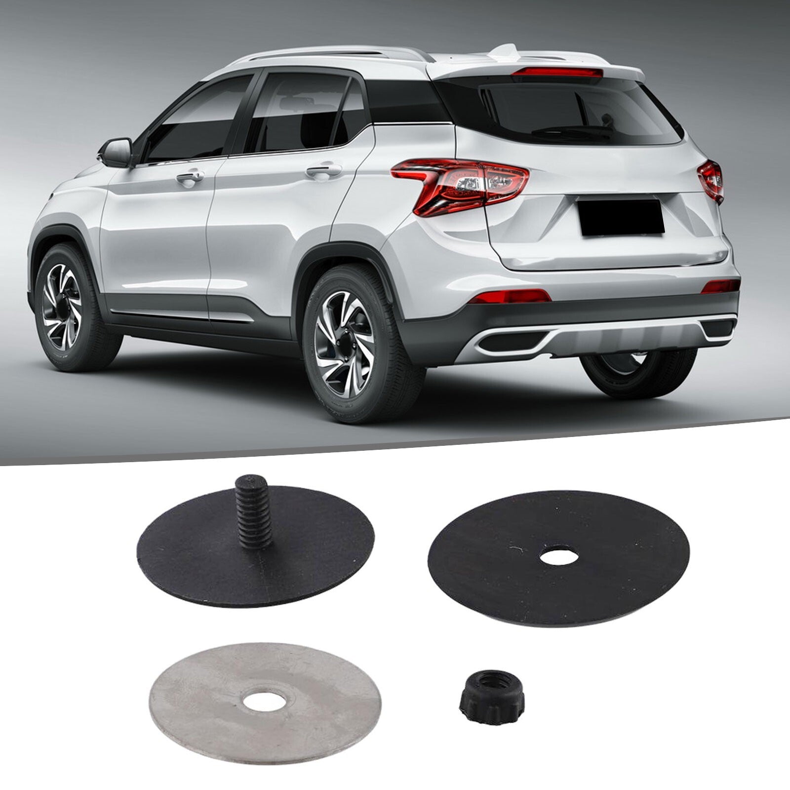 Black Waterproof Rear Windscreen Wiper Antenna Hole Cover P-lug For Cars