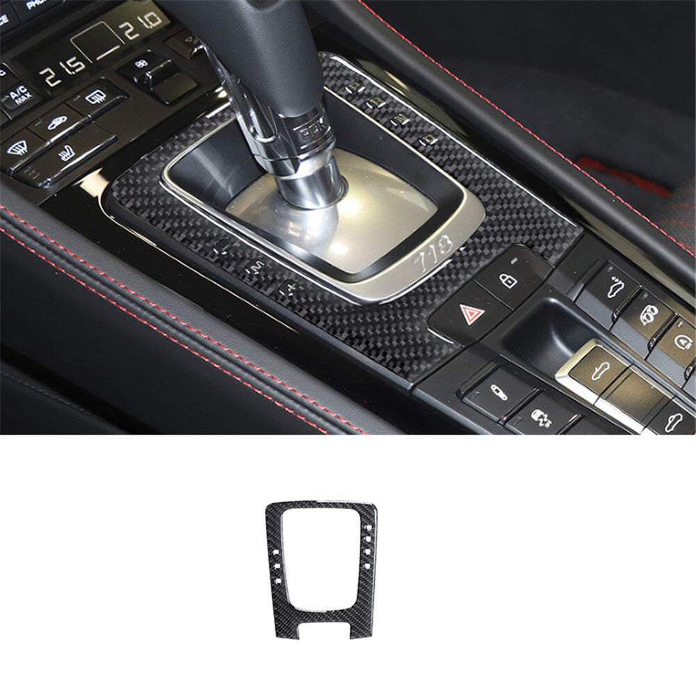 Carbon fiber interior panel trim for Porsche 718 2016-2022