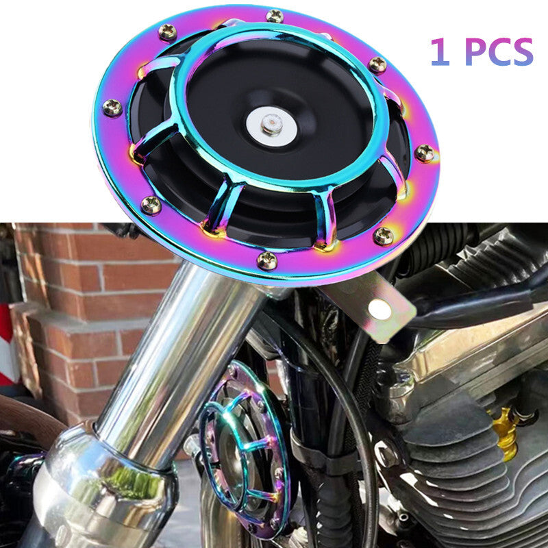 1x Motorcycle 115DB Super Loud Compact Electric Blast Tone Horn Color Kit