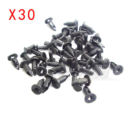 30Pcs ATV Fender Clips 8mm for Suzuki Eiger Ozark King Quad for Ford Chry