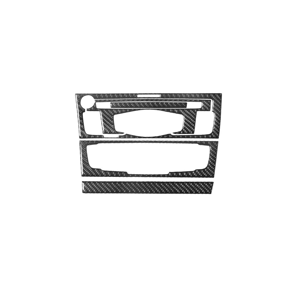 5Pcs CD Player Radio Air-Con Trim Cover TYP-A Carbon Fiber for Audi Q5 2009-2017
