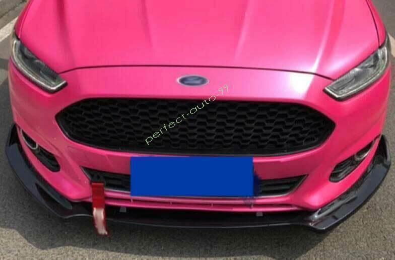for Ford Mondeo/Fusion 2013-2016 Glossy Black Front Bumper Lip Spoiler Refit 3X