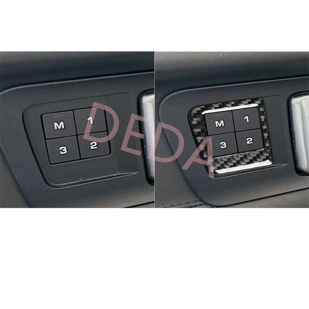 Carbon Fiber for Seat Memory Button Switch Trim for Land Rover Discovery Sport 15-19