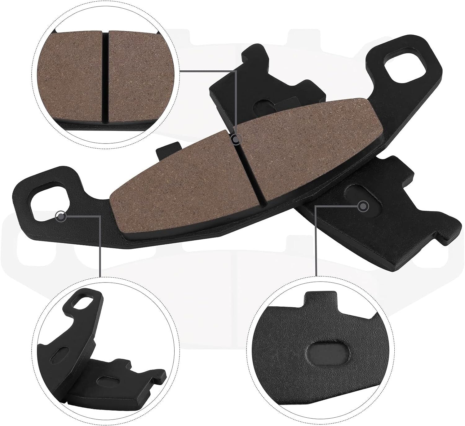 Brake Pads for Kawasaki GPZ600 kle500b 1991-2007 ZR550 Zephyr 550 1991-1999