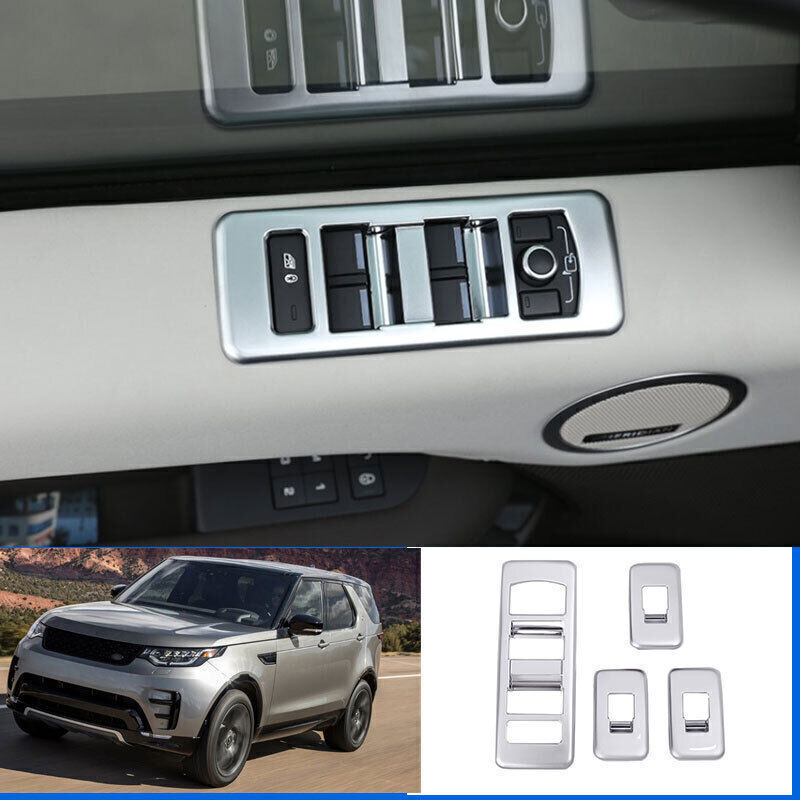 for Land Rover Discovery 5 2017-25 Silver Window Lift Lock Switch Panel Trim 4P