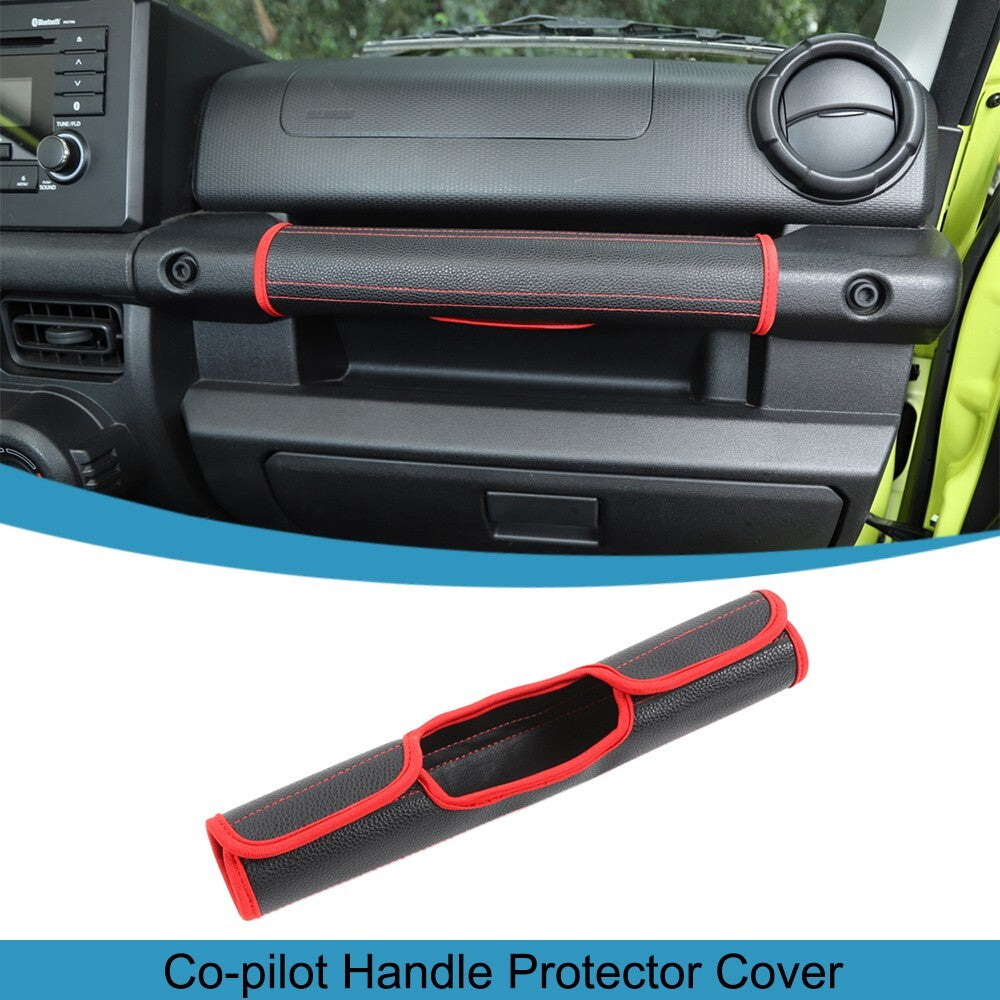 Leather Dashboard for Co -pilot Grab Handle Protector Cover for Suzuki for Jimny 2019-23