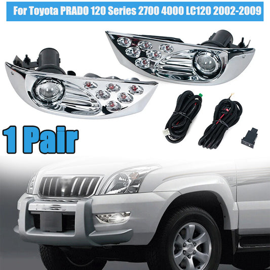 LED Daytime Running Light DRL Fog Light for Toyota PRADO 120 Series 2002-2009