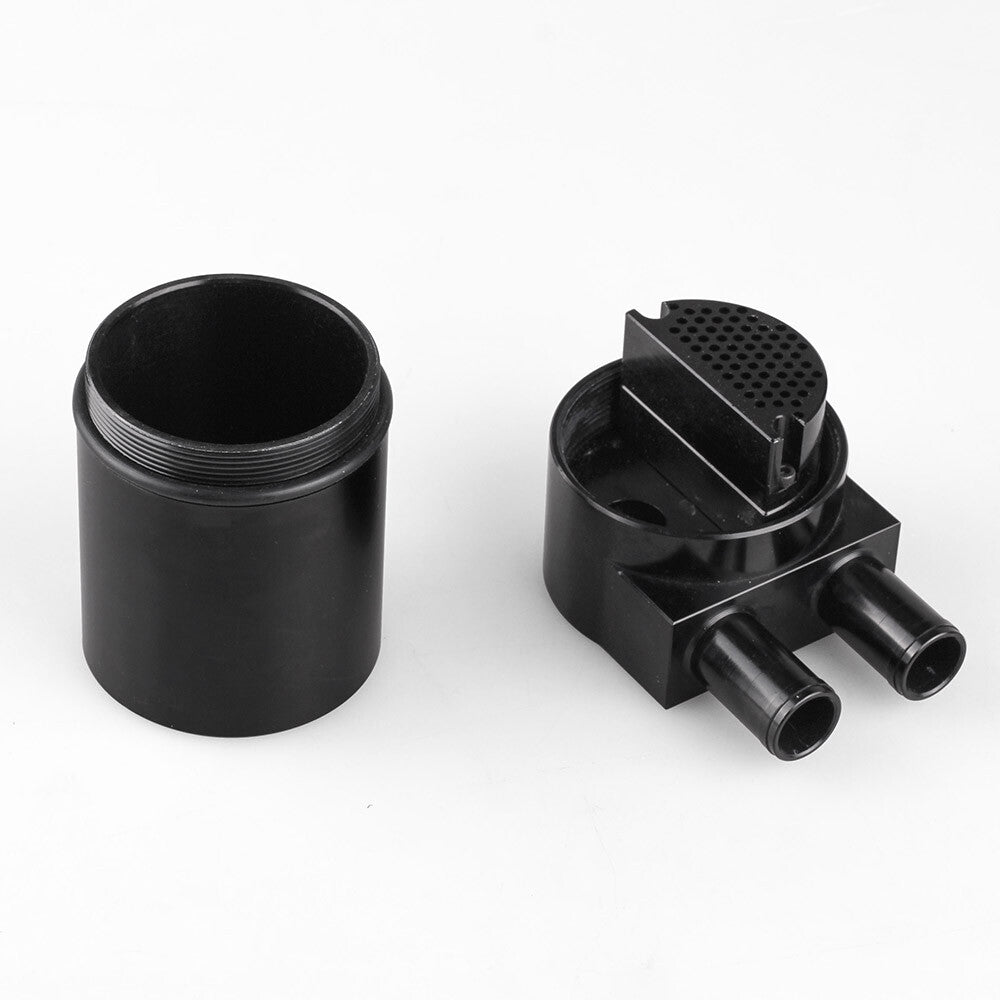 Silver Billet Aluminum Oil Catch Can Tank Bottle Baffled for BMW N54 335i 535i