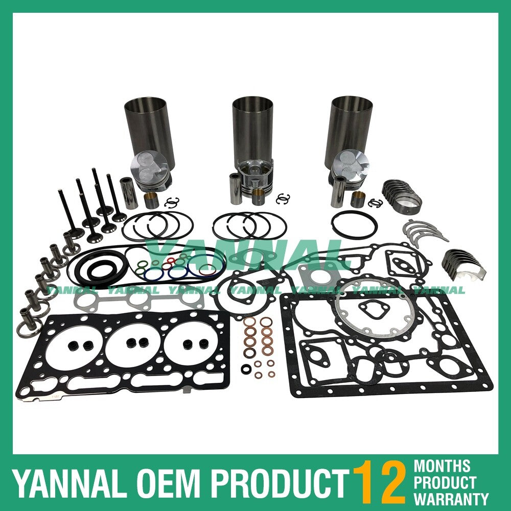 D1105 D1105-IDI Engine Overhaul and Reconstruction Kit for Kubota KX41, KX36-2, KX41-2, KX61-2