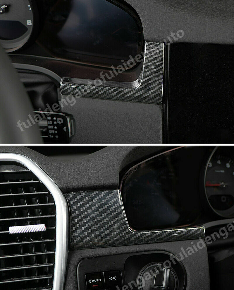 for Porsche for Cayenne 2019-2023 Carbon Fiber LHD Dashboard Panel Decoration Trims