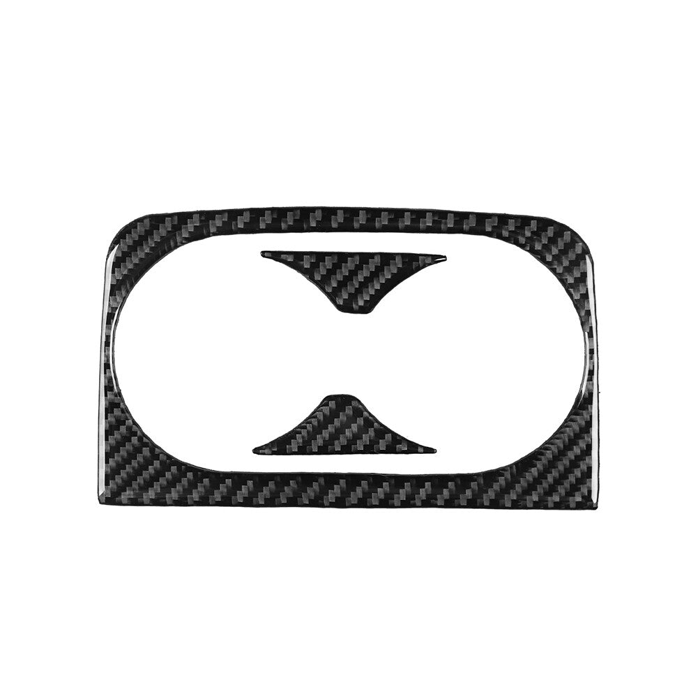 Carbon Fiber Rear Water Cup Holder Cover Trim for Ford Ranger Sport 2015-22 2020