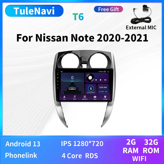 for Nissan Note 2 E12 Car Radio Auto Stereo Video Android Player Multimedia GPS