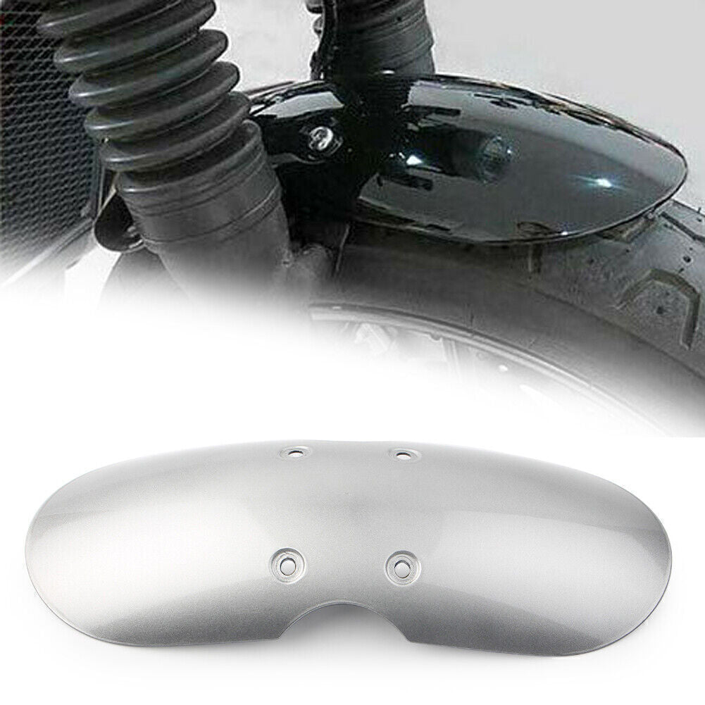 Silver Front Fender Mudguard Cover Protect For2001-2016 Scrambler / Thruxton 900