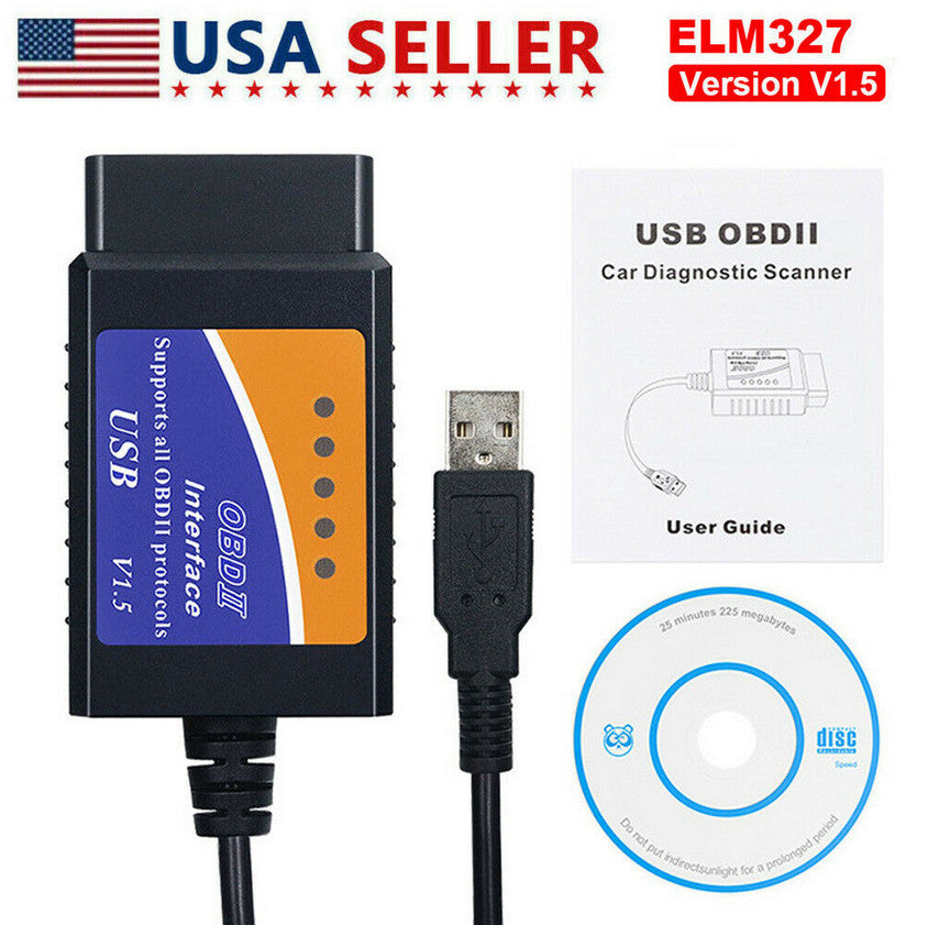 ELM327 USB Diagnostic Tool OBD2 Scanner Code Reader Engine Fault Applicable to Seats for Saab