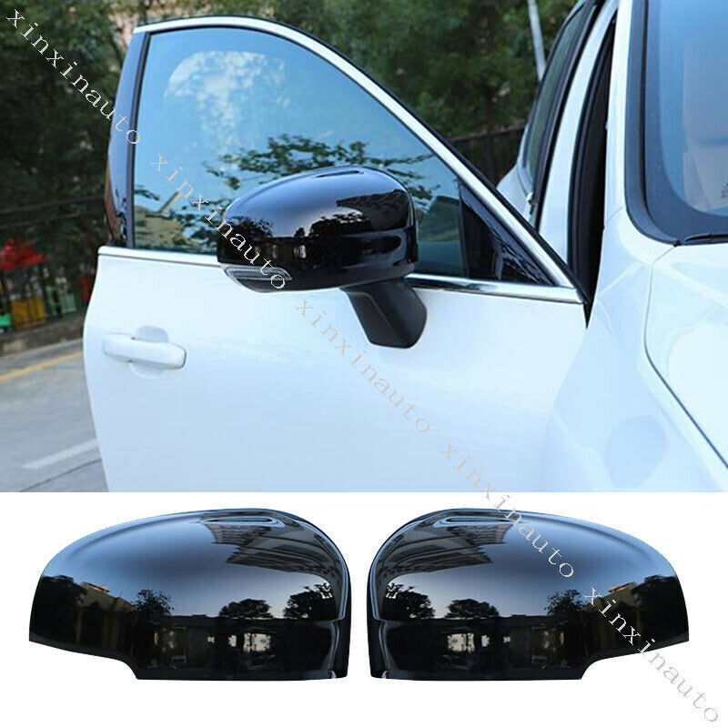for Volvo XC60 2018-2023 Piano black Side Exterior Rearview Mirror Caps Cover