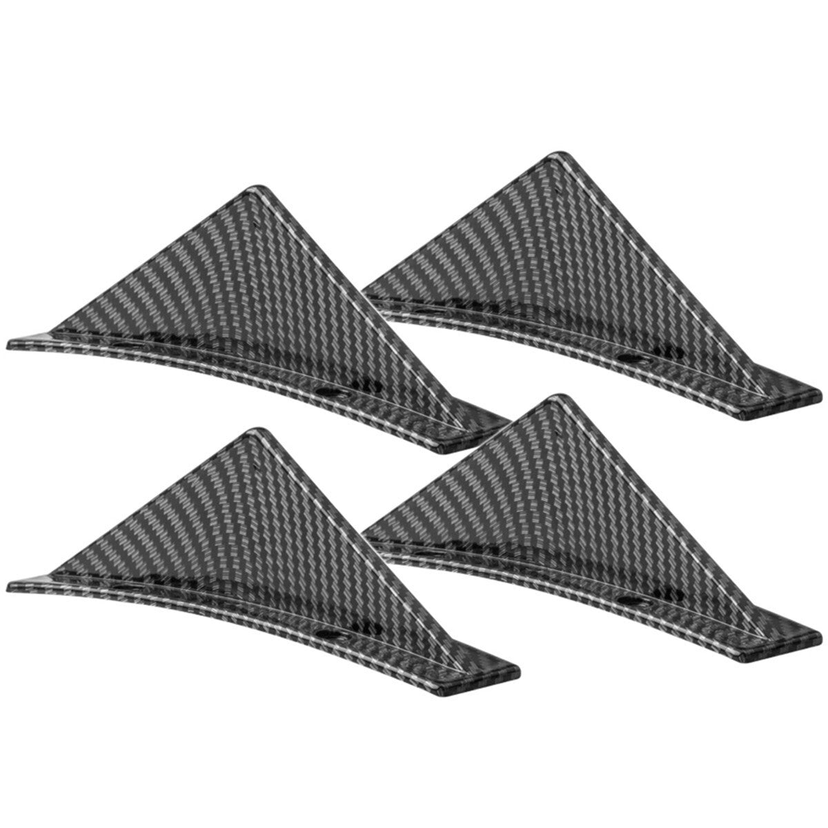 Car Rear Bumper Lip Diffuser Shark Fin Spoiler Lip Wing Splitter Protector Cover