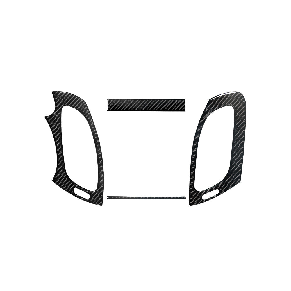 Left & Right Vents+Navigation Trim Strip Carbon Fiber for Chevy Impala 2014-2020