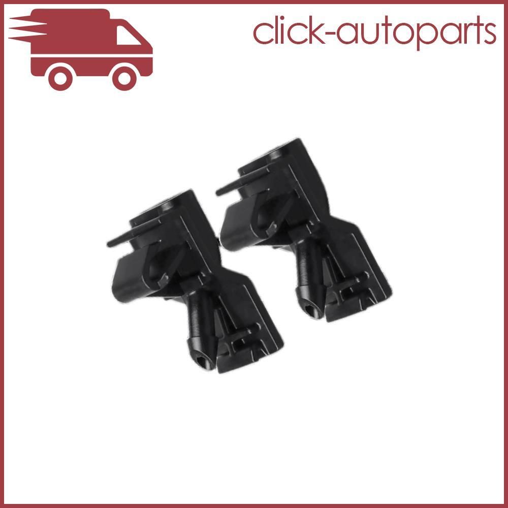 2X for Avalon 2005-2012 Front Windscreen Washer Nozzle Black Plastic 85381-AC012