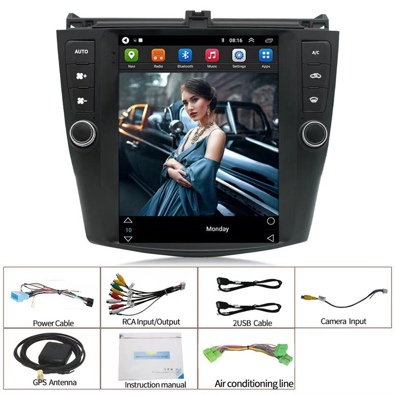 Car Radio Multimedia 2din Android Stereo GPS NAVI 9.7in For Accord 7 2003-2008