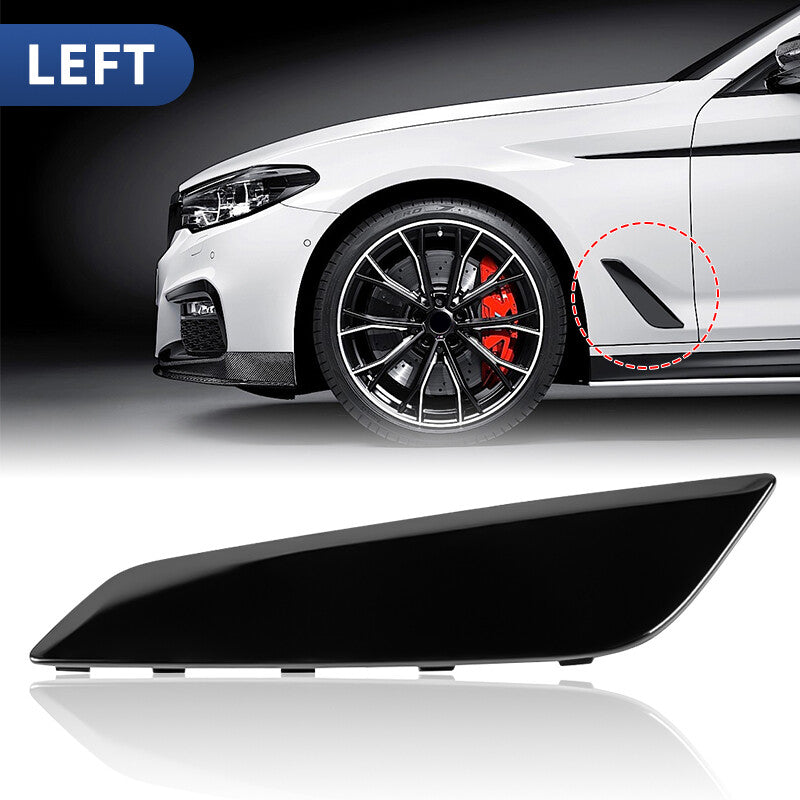1Pair Fender Duct Trim Black Left  Right Side For 2017-2020 for BMW G30 5 Series