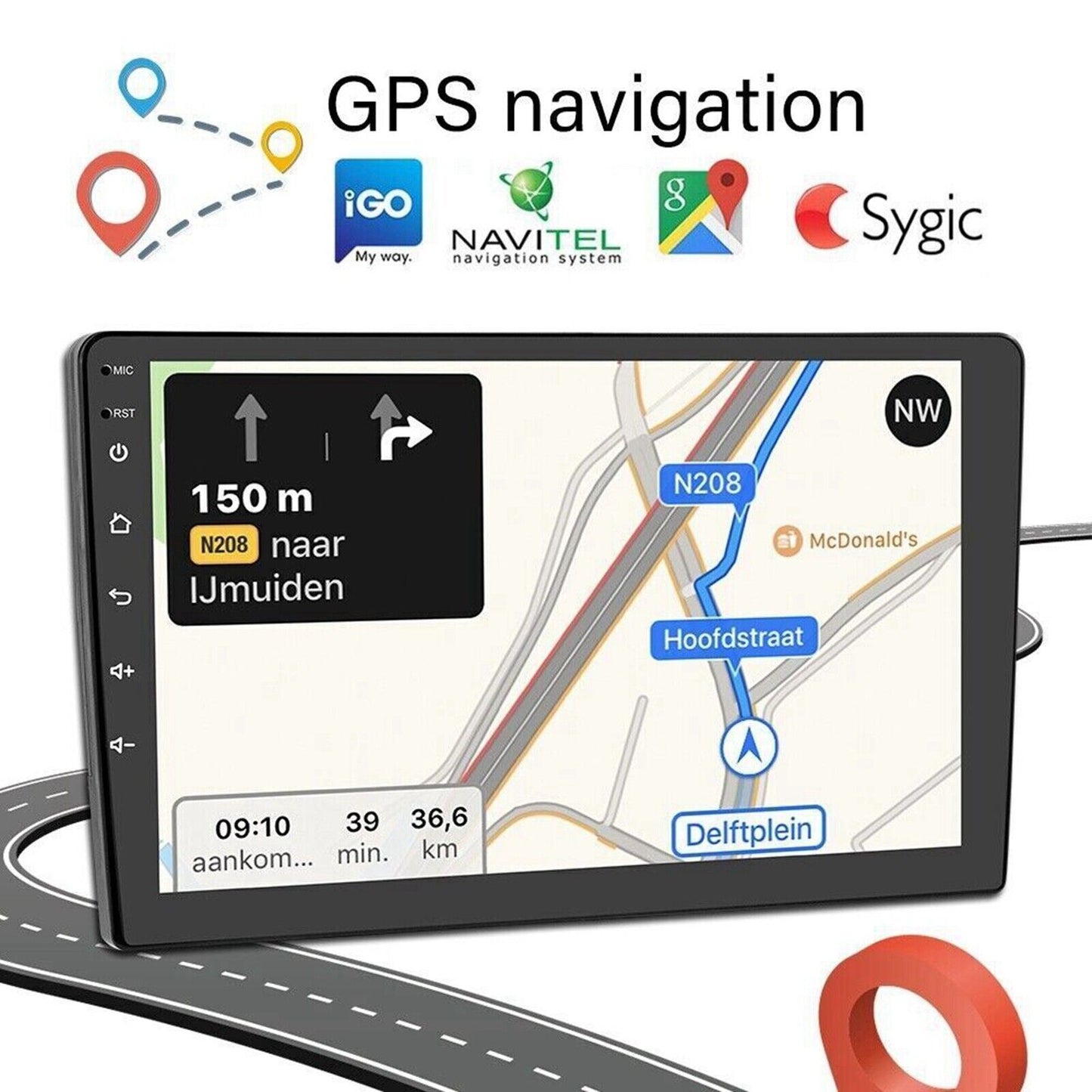 Compatible with for Honda Accord 2003-2007 9-inch Android 12 Stereo Car Radio GPS Headset CarPlay