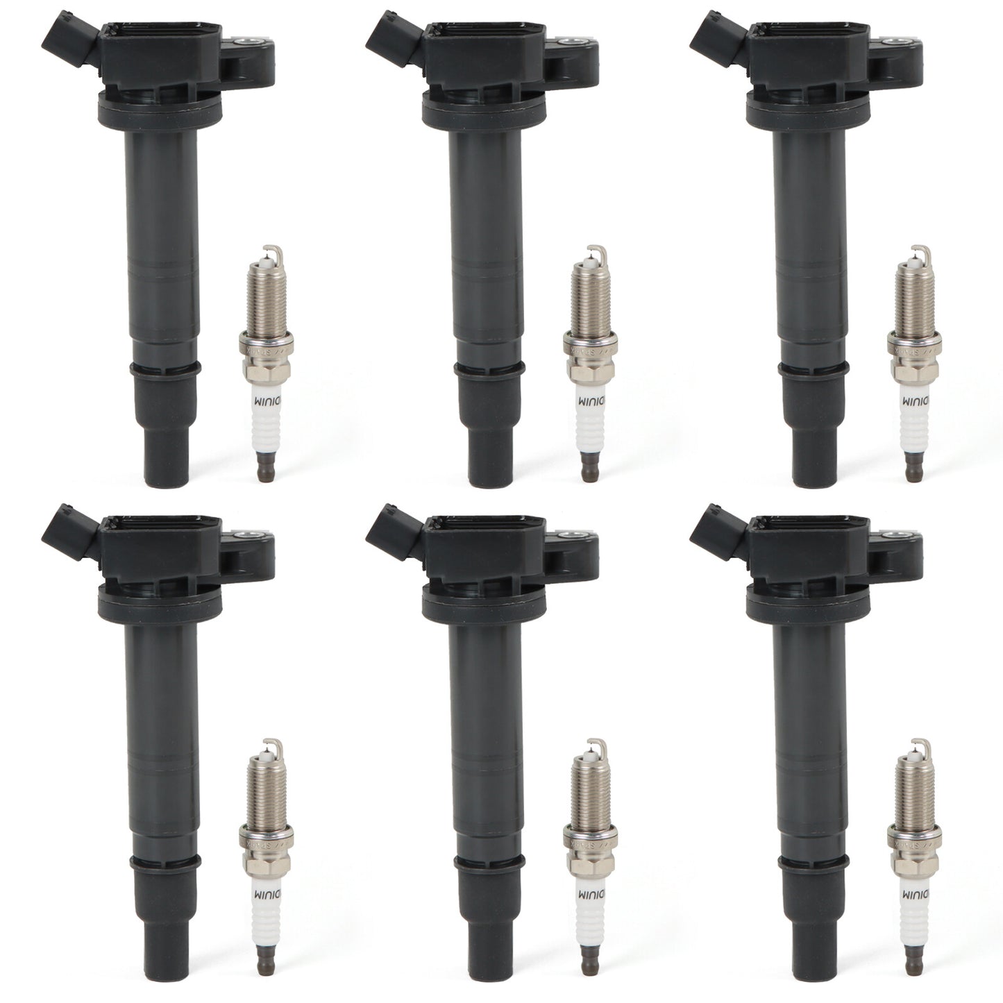 6Pcs Ignition Coil  Spark Plug UF495 for Toyota 4Runner Tacoma Tundra 4.0L V6