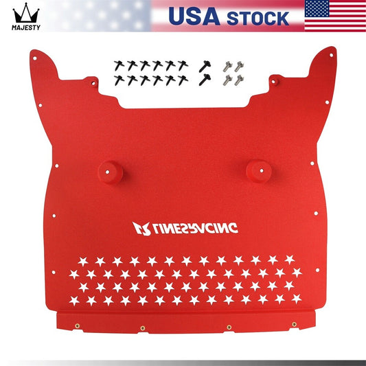 Oil Cooler Skid Plate Aluminum for BMW F90 M5/M5 LCI S63 4.4L 2018-2023 Red
