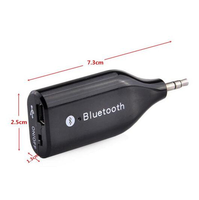 Universal Car for Mini 3.5mm Aux Out Wireless Black 3.0 Bluetooth Adaptor Receiver