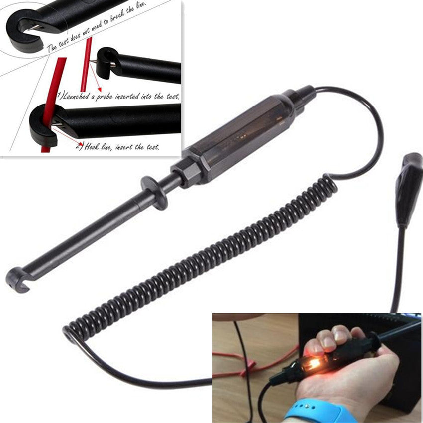 Professional Car Vehicle Circuit Tester Test Pencil Light Indicator Hook Probe