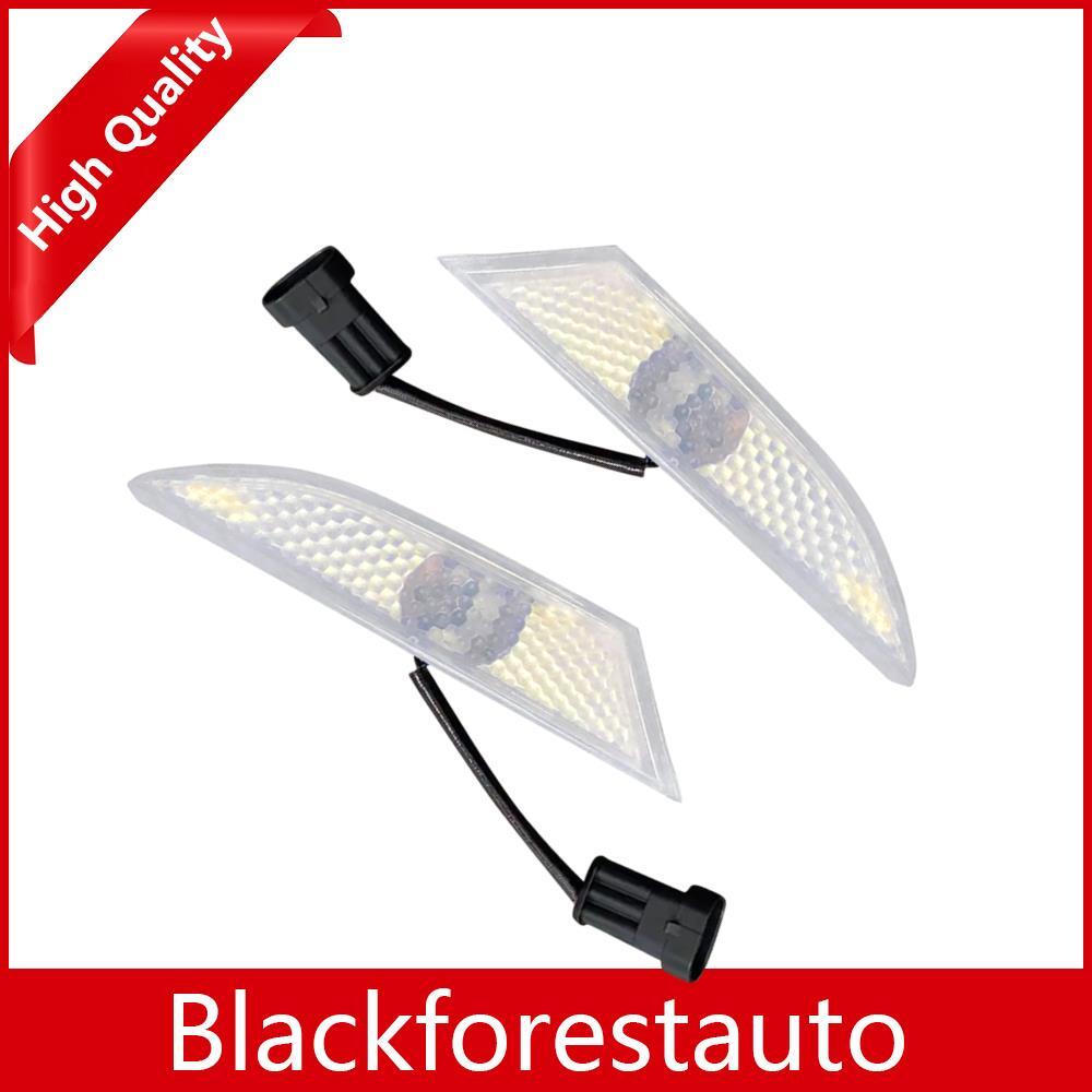 Pair Fit For 2004-2014 Gallardo Front Bumper Marker Indicator Light With Bulbs