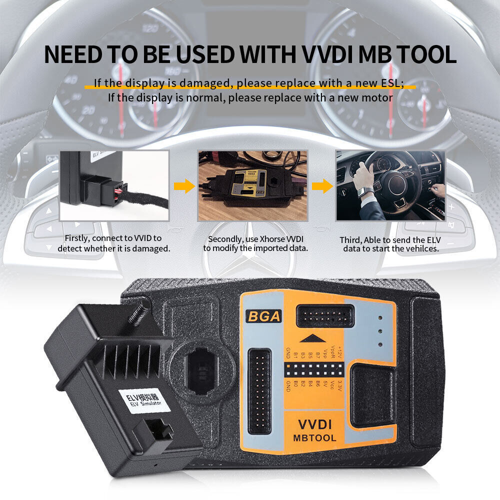 VVDI MB ELV ESL Emulator Simu-lator for Mercedes-Benz With W204 W207 W212