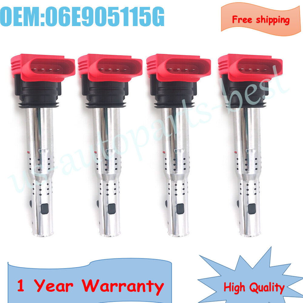 4pcs Ignition Coil for Audi for Volkswagen A5 A4 A6 A7 06E 905 115G 06E905115G