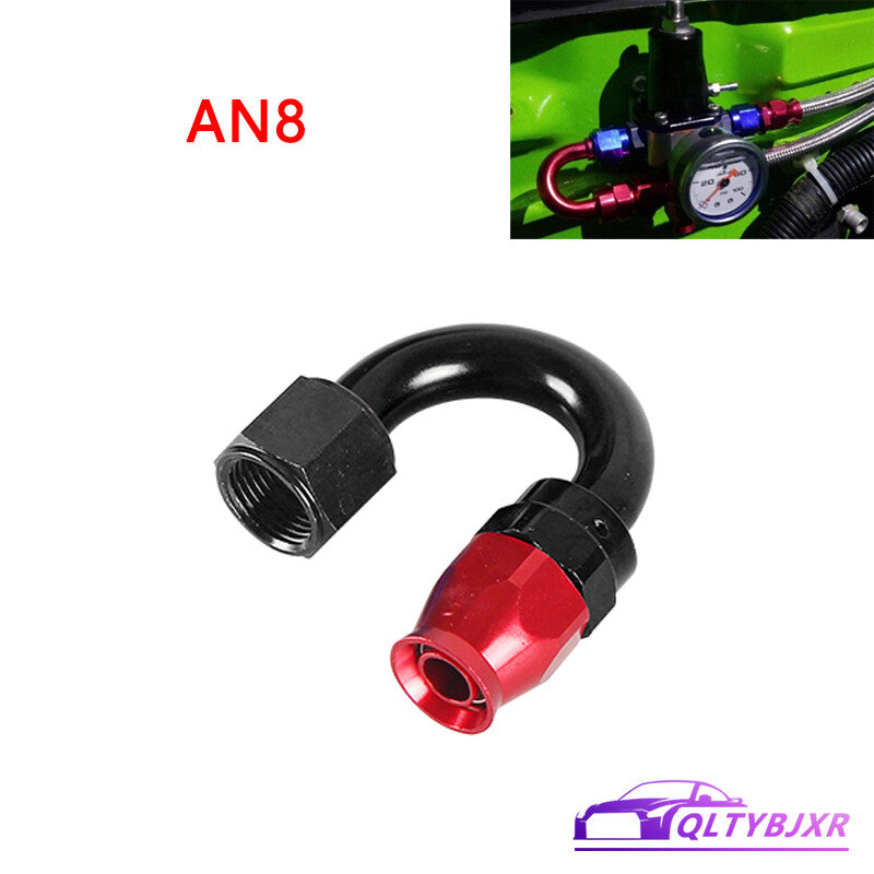 AN8 180 Degree Swivel Hose Line End Fitting Adaptor 8AN for PTFE Hose Line Only