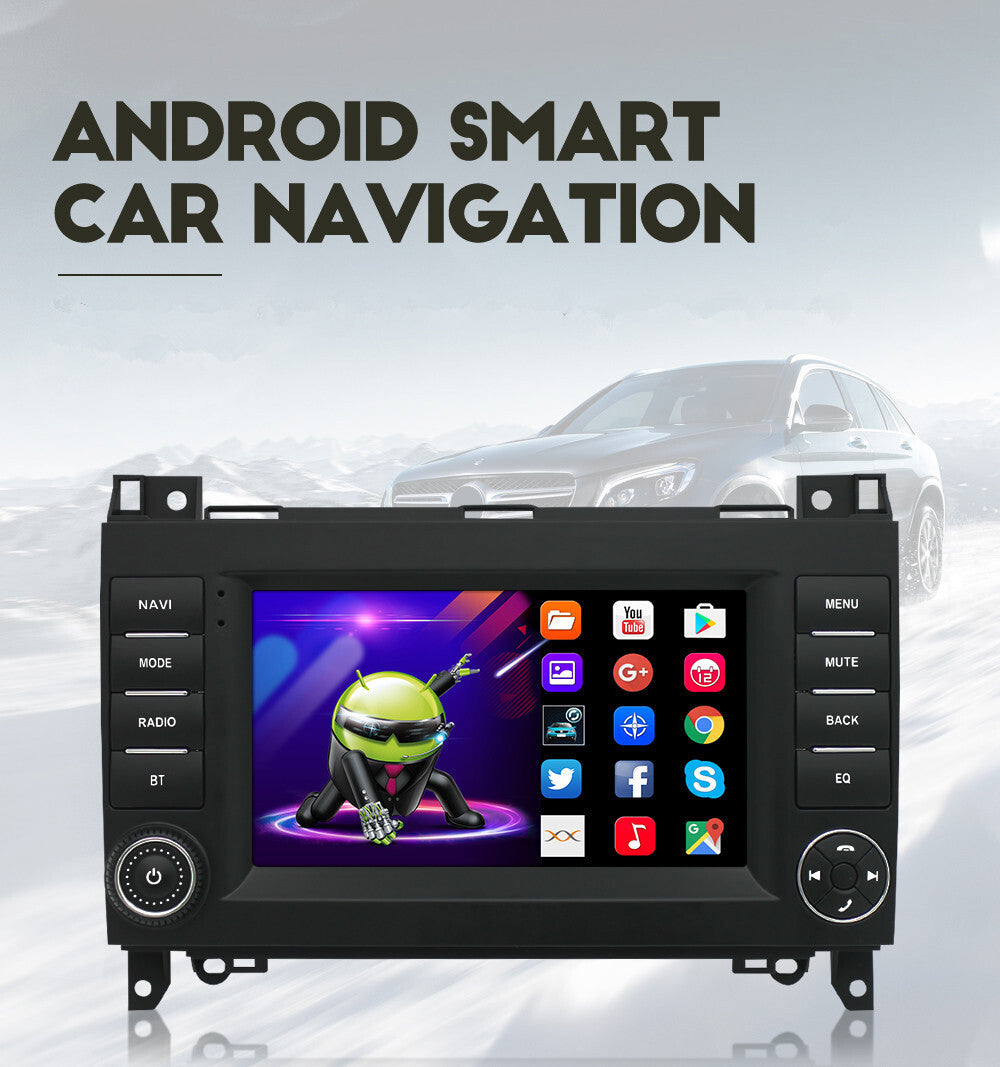 Car 7In Android FM Radio GPS Navigation For B200 Viano Vito A-Class W164 B-Class